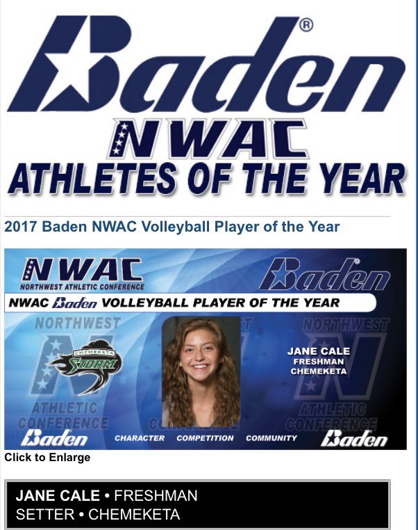 Congratulations to our very own Jane Cale on receiving 2017 Baden player of the year!! The storm family is so proud of you Jane! #Rollstorm