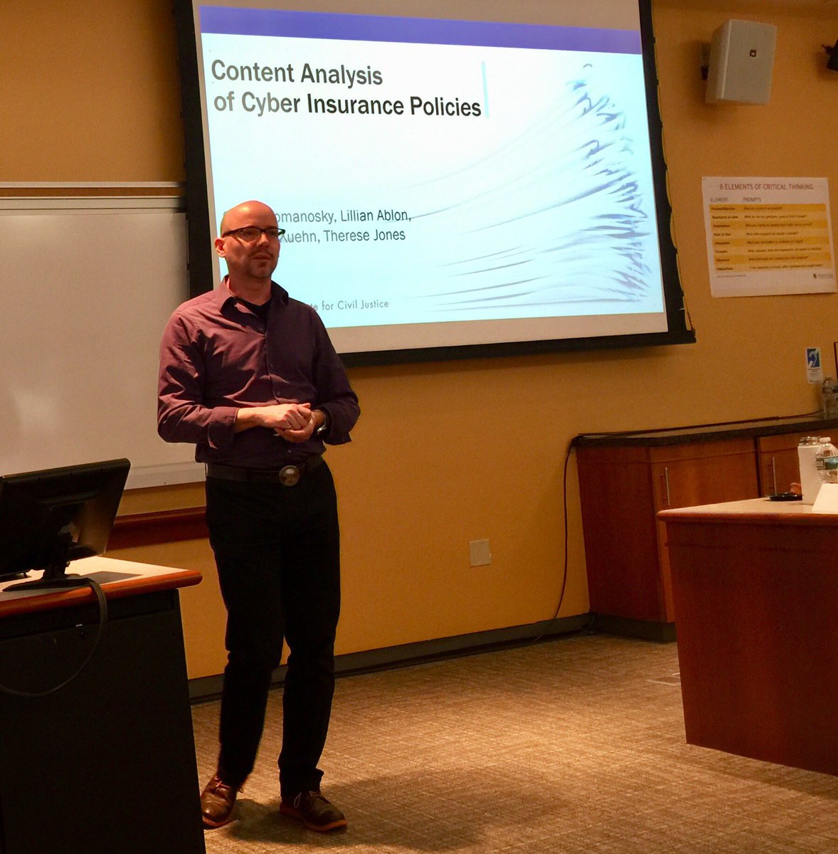 christinayiotis's tweet photo. @SashaRomanosky on “How Do Insurance Companies Price Cyber Risk?” @UofMaryland Robert H. Smith School of Business’ 14th Annual Forum on Financial Information Systems and Cybersecurity: A Public Policy Perspective #CyberInsurance #CyberRiskTransfer #CyberRiskManagement #Insurance https://t.co/YA8fGRyomO