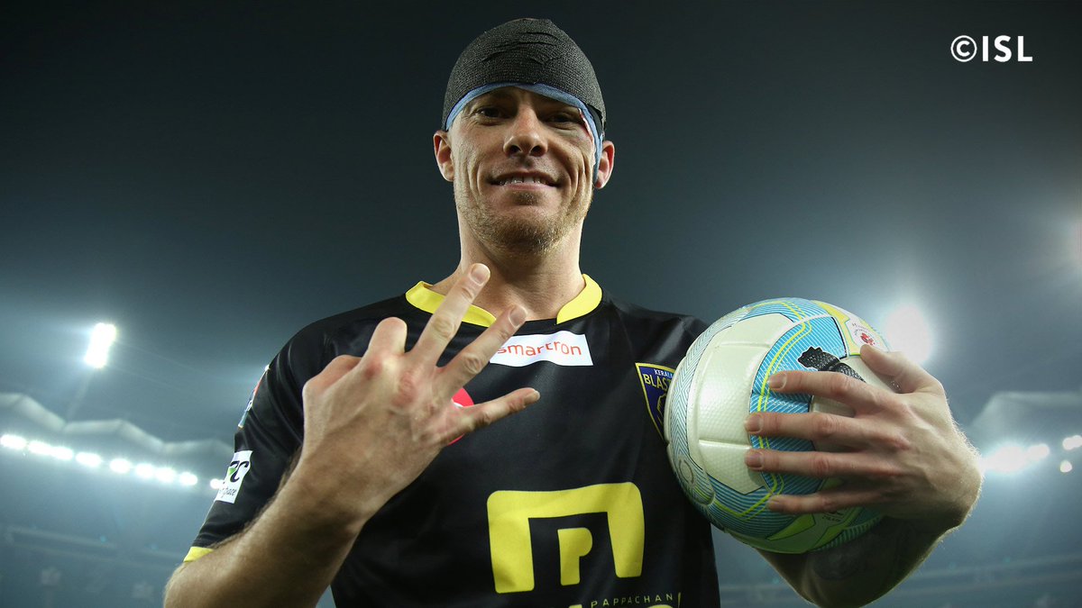 sachin_rt's tweet photo. .@Humey_7, the HAT TRICK MAN!!! Well done buddy!! @KeralaBlasters loves you... Thank you @jamosfoundation for inspiring the team. https://t.co/clq0ogFfxK