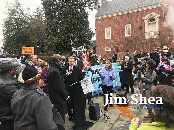 SheaforMD's tweet photo. Started today at the Maryland Clean Energy Jobs rally. Protecting the environment and creating good paying clean energy jobs is a simple choice: YES! #forwardwith50 #mdga2018 https://t.co/x7MF13TtUP