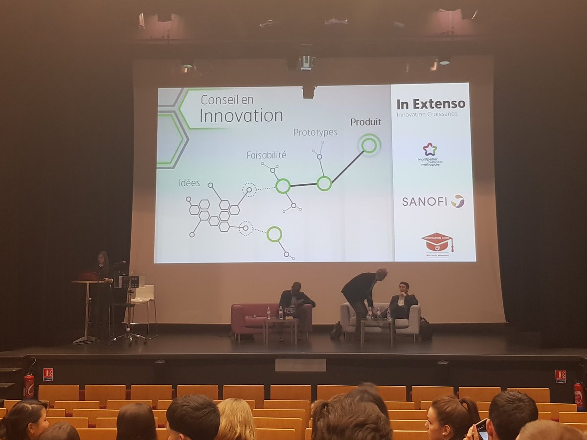 Gubonnal's tweet photo. En espérant apprendre de nouvelles choses sur l'innovation #MOMA #Montpellier #innovation #MasterCMOS #conference https://t.co/Dut5Eb1TLB