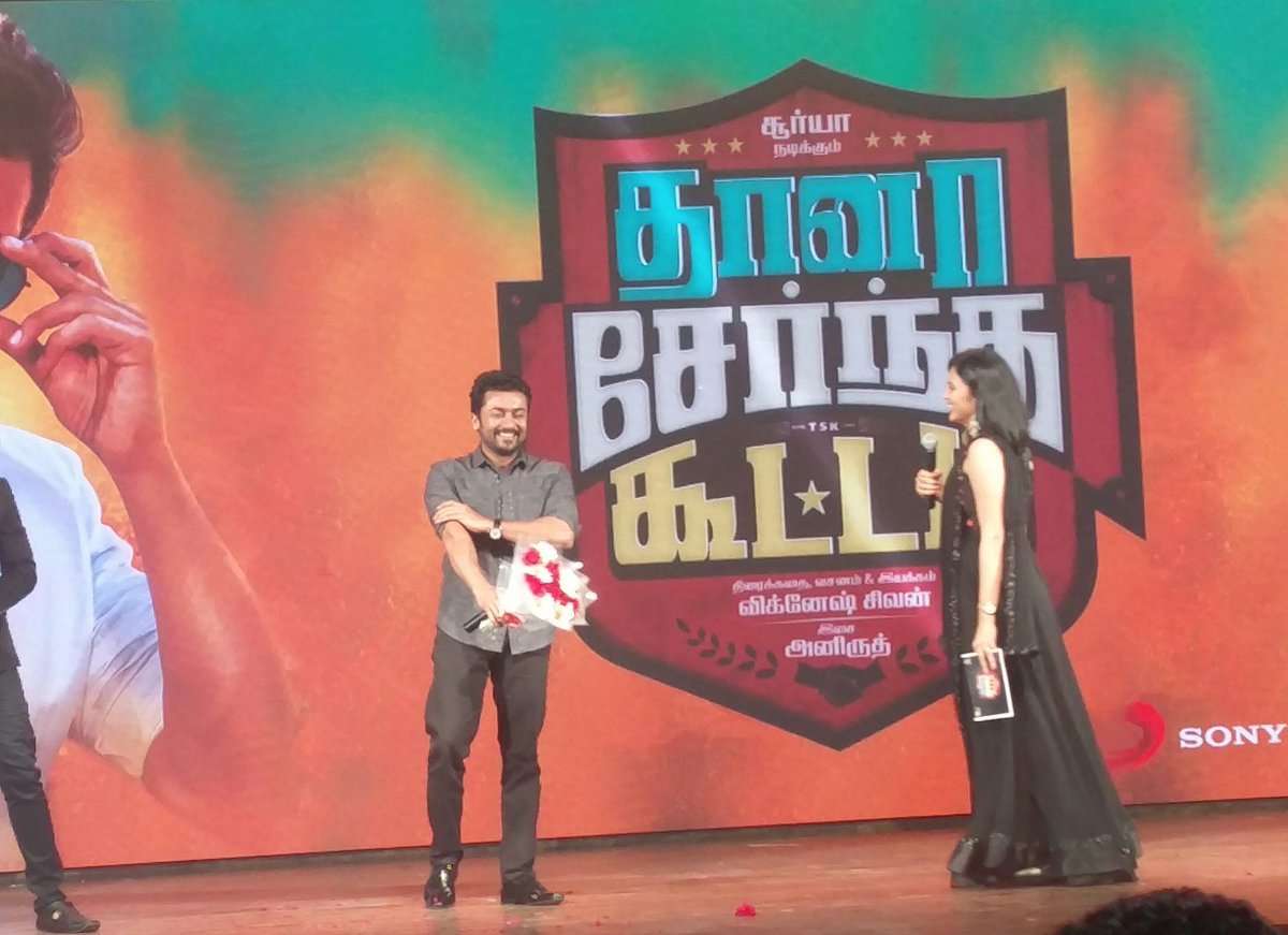 SuriyaFansTeam's tweet image. • @Suriya_Offl At #TSKPreReleaseEvent |