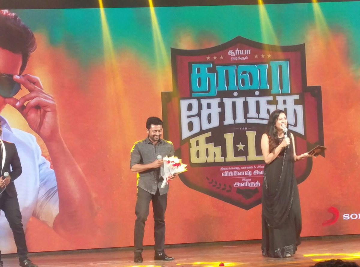 SuriyaFansTeam's tweet image. • @Suriya_Offl At #TSKPreReleaseEvent |