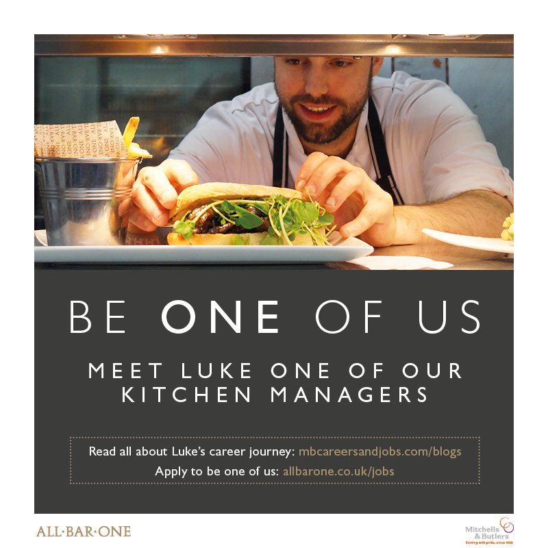 Be ONE of us <a href="/allbarone/">All Bar One</a> as a Kitchen Manager in #London Up to 34k salary + great perks + up to 4k annual bonus potential