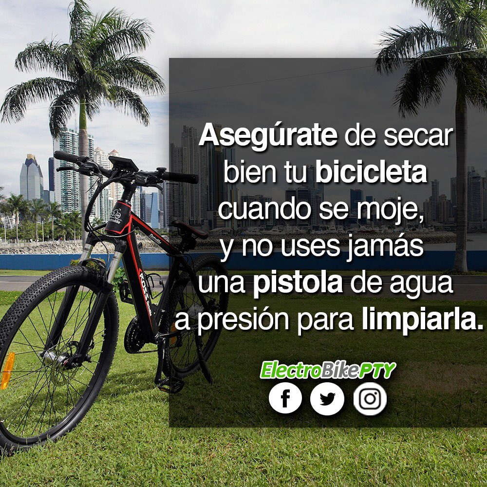Es muy importante que tomes esta recomendación en cuenta para darle larga vida a tu ElectroBike 💪🏼🚴🏼🚴🏻‍♀️💚
#PTY #Panamá #Bicicletas