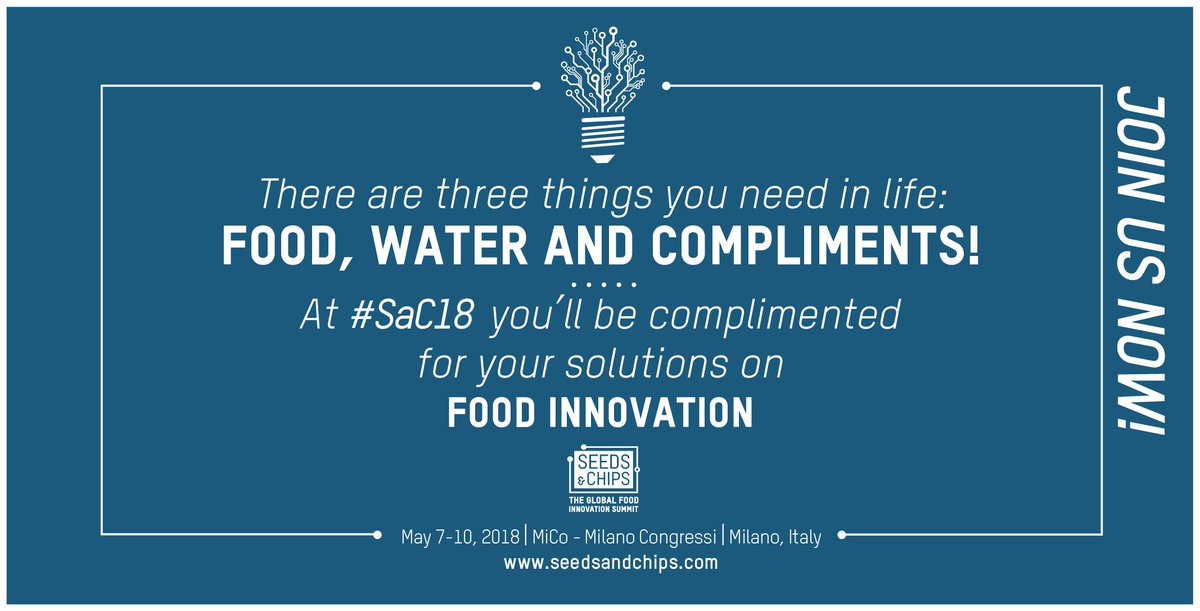 Be part of the food revolution! Apply NOW as an exhibitor for #SaC18
bit.ly/2BulOzC
#AgTech #FoodWaste #Sustainability #FoodTech #VerticalFarming