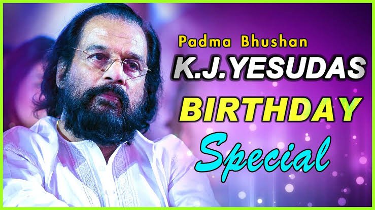 Happy birthday to you K J. Yesudas                      