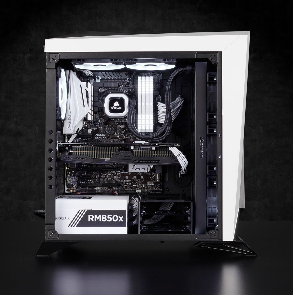 Corsair spec Omega. Corsair Carbide Series spec-Omega White Black. Corsair Obsidian 750. Сборка ПК. Черно белая сборка