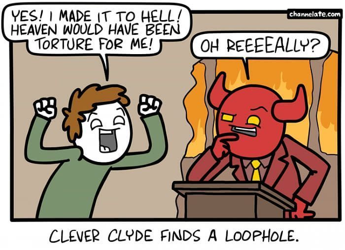 ReadersOfIIMR's tweet photo. Loophole.
#RaWComics #IIMRohtak #Heaven #channelate #Hell #loophole https://t.co/UaTps3HqtI