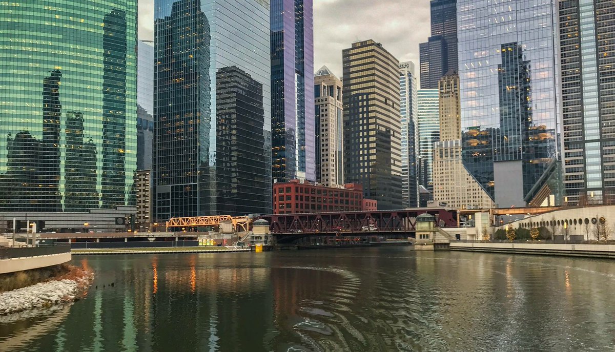 Continuing with my phone camera series from Chicago this cloudy day provided even lighting during a December river architectural cruise. Chicago, I'm told, is the birthplace of high rise architecture. In 1871 one third of this city burned, giving rise to the term Second City.