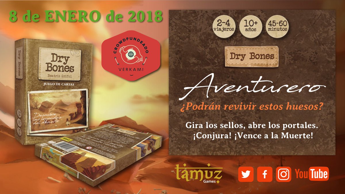 Drybonesgame's tweet photo. #Crowdfunding #drybonesgame estara a finales de #Enero2018 en tu #tiendadejuegos Pidelo!!!! #crowdfundeado #cardgames #juegodemesa #boardgames #juegodecartas #juegosdemesa https://t.co/T88i3VunzT
