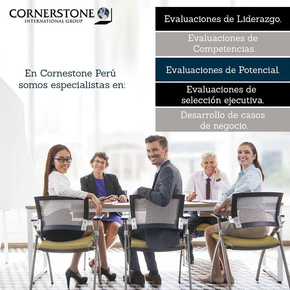 cornestone_peru's tweet photo. En más de 30 años de investigación, Cornerstone ha desarrollado Evaluaciones de Liderazgo y Potencial que son valiosas herramientas utilizadas en procesos de selección, planes de carrera, desarrollo de habilidades de liderazgo, así como planes de sucesión. https://t.co/R89ouw2r1Y