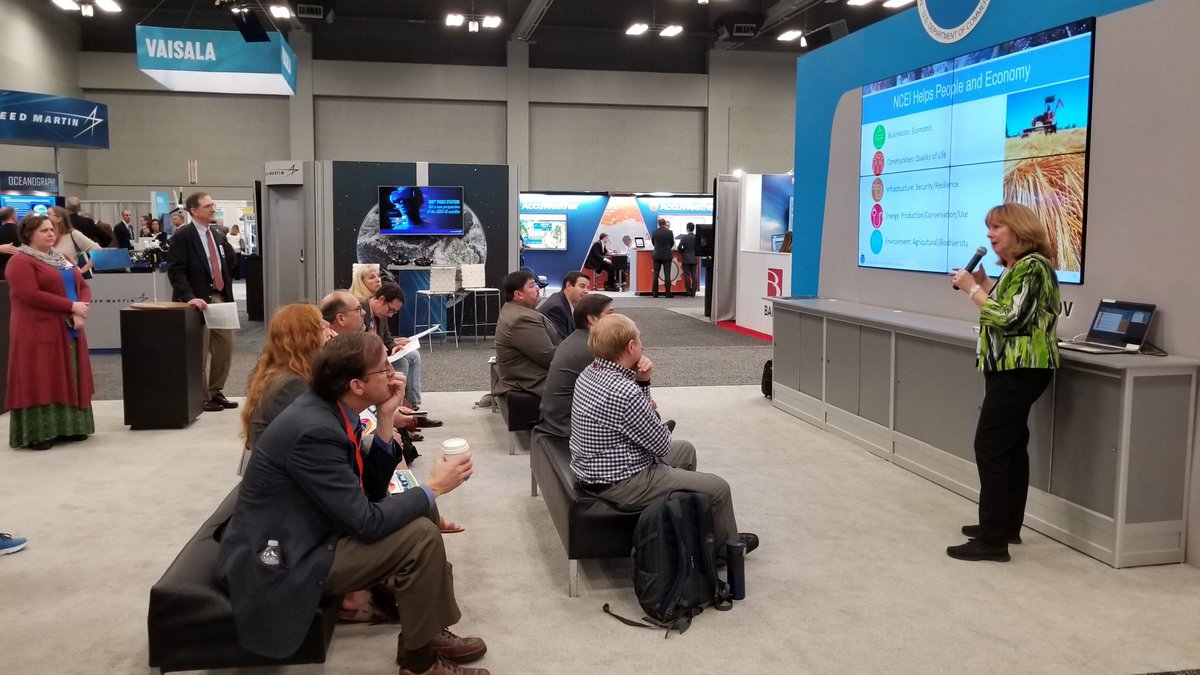 asksusano's tweet image. NCEI Director, Mary Wohlgemuth, on the value of environmental data at #AMS2018 @NOAANCEIclimate &amp;amp; @NOAANCEIocngeo