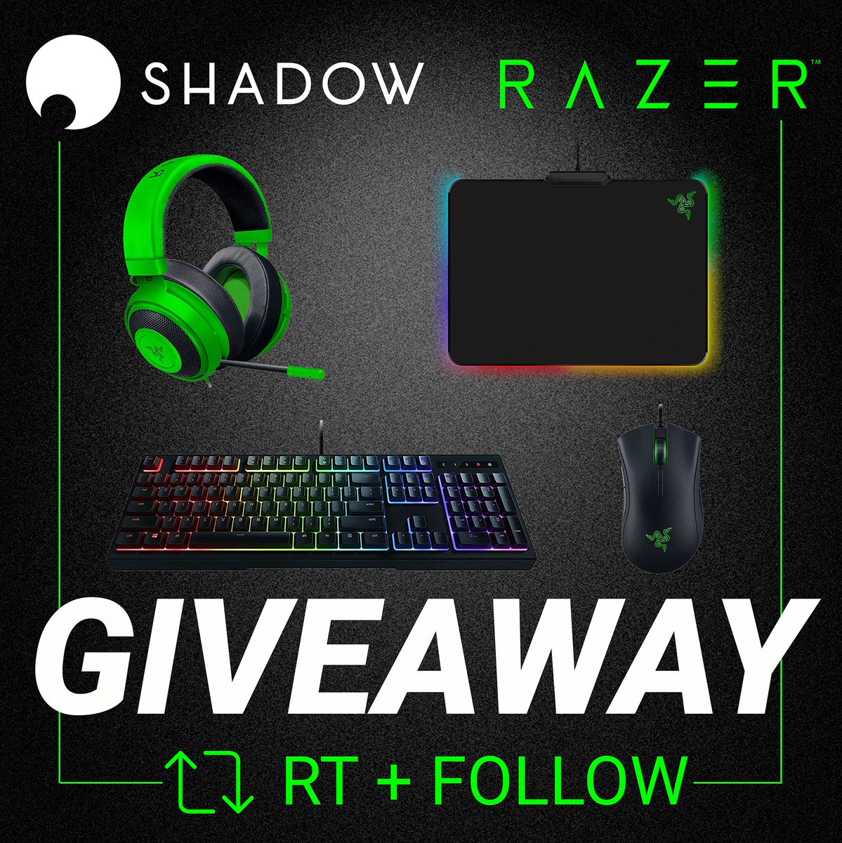 Shadow_Official's tweet image. To celebrate the opening of Shadow pre-orders in California, we've teamed up with @Razer for a massive prize pack #giveaway 🎁🤩

To participate, RT + follow @Shadowtech_EN &amp;amp; @Razer — you can enter twice if you find us on Facebook 😉

Discover Shadow on Shadow.tech 🚀