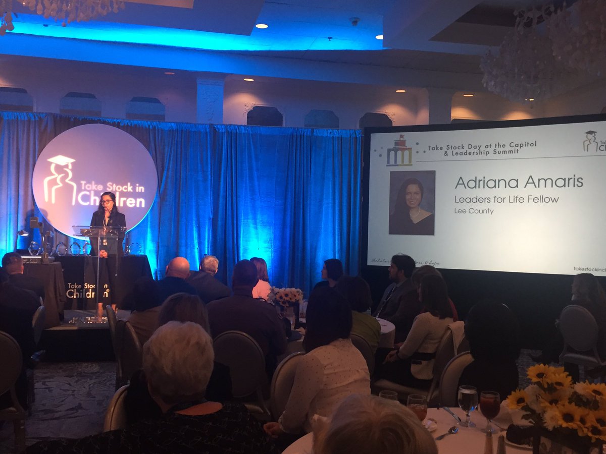 TSIChildren's tweet photo. Lee County’s Adriana Amaris shares with us her goals and aspirations of becoming a doctor! #TSICSummit2018 https://t.co/GmwhErqekX