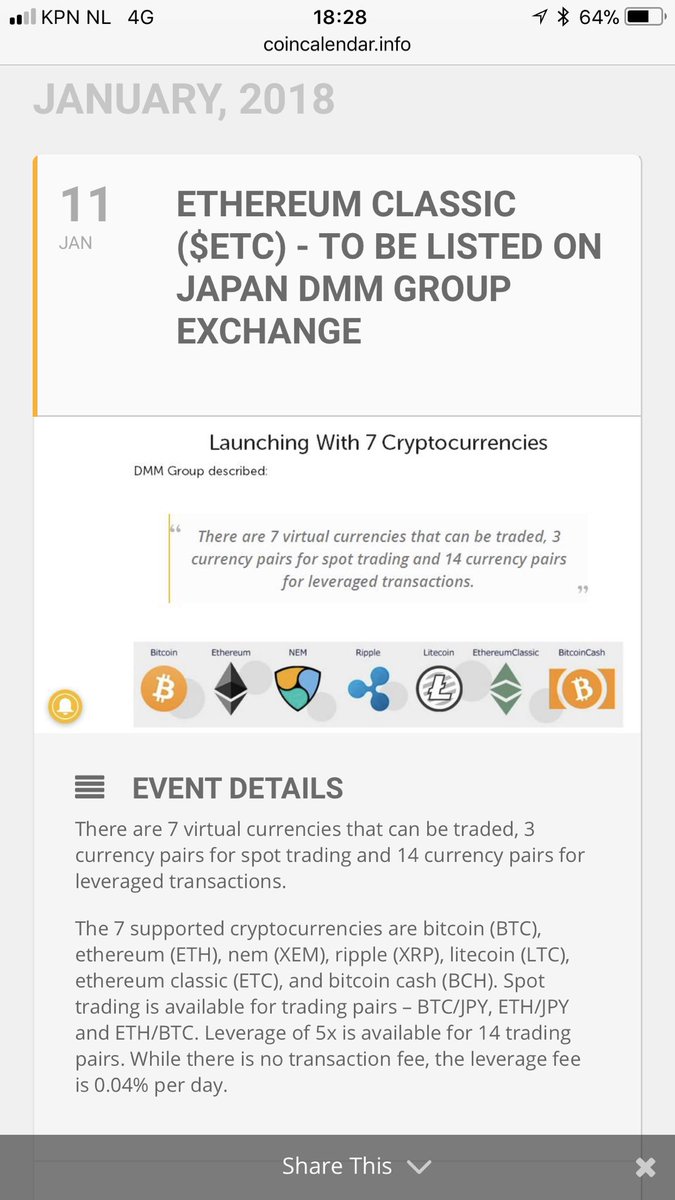 CryptoMike1505's tweet photo. The real $ETC run will start with the DMM listing in Japan tomorrow. https://t.co/Jvdlhprfgy