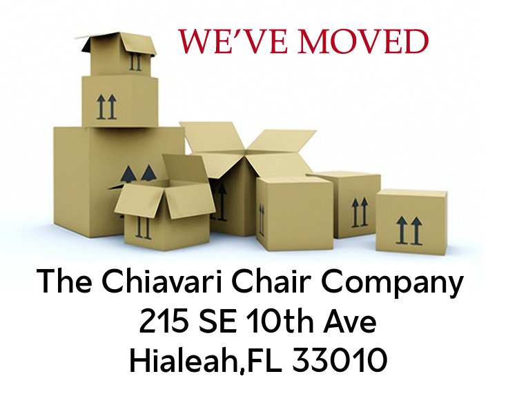 ChiavariChairCo's tweet photo. We have a new home!!!! Come see us at our awesome new location!! https://t.co/6tggQiVzzd