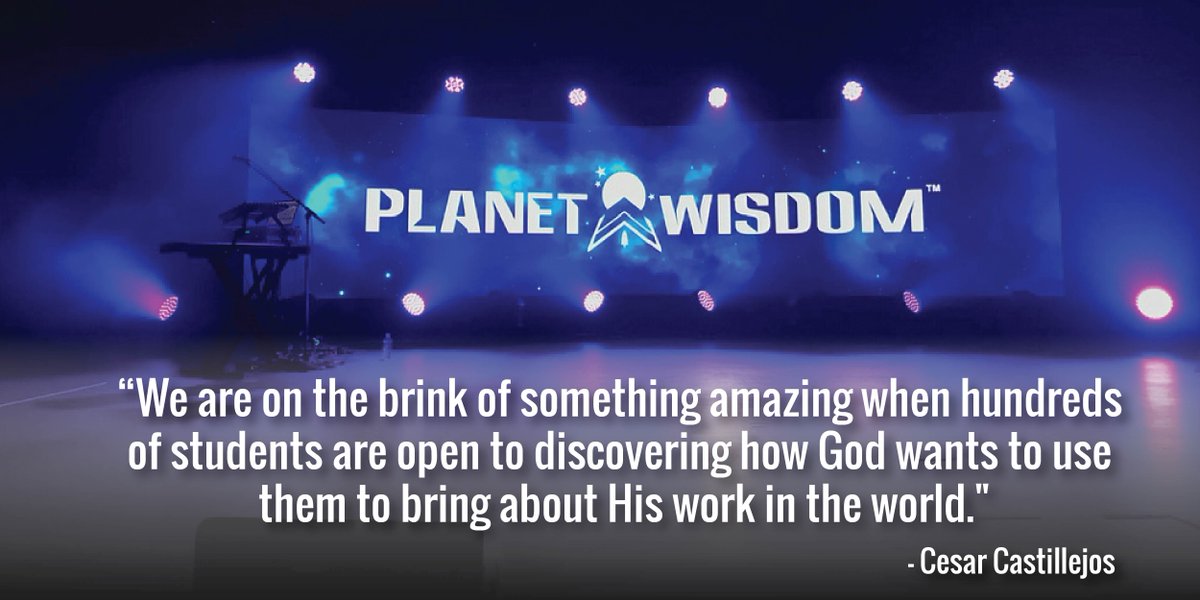 PlanetWisdom's tweet image. #teenagersrock #discipleship #worldchange #PW18