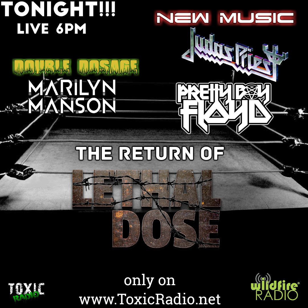 LethalDoseLive's tweet photo. We're back baybay with new @judaspriest &amp; @PBF323, &amp; a Double Dosage of @marilynmanson! Only on https://t.co/n7tEM9BsP0! https://t.co/zWbnYKXnZi