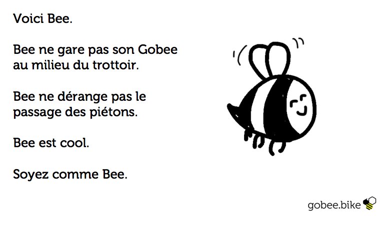 Bee est cool. #SoyezCommeBee 😉