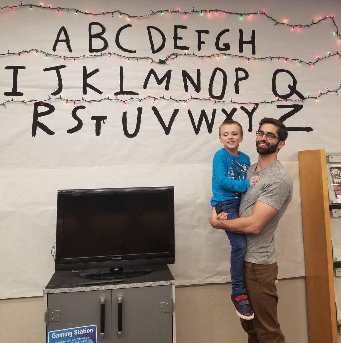 BrightMosaic's tweet photo. Mr. Chris and one of our super cute big kids at a library event at our last respite #autismrespite #libraryouting #brightmosaic #autismcenter #dentontx https://t.co/z6K8IzN3uF