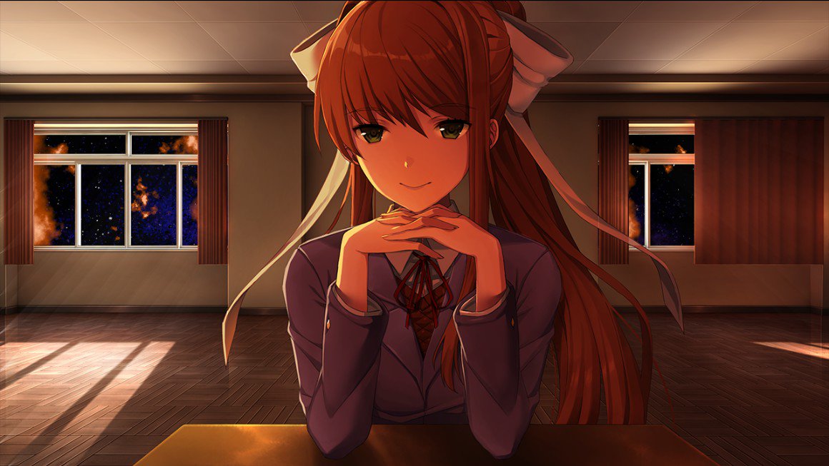 Nalykusei's tweet photo. This look, okay, im caught😐
#DokiDokiLiteratureClub https://t.co/AYSZFBqnwz