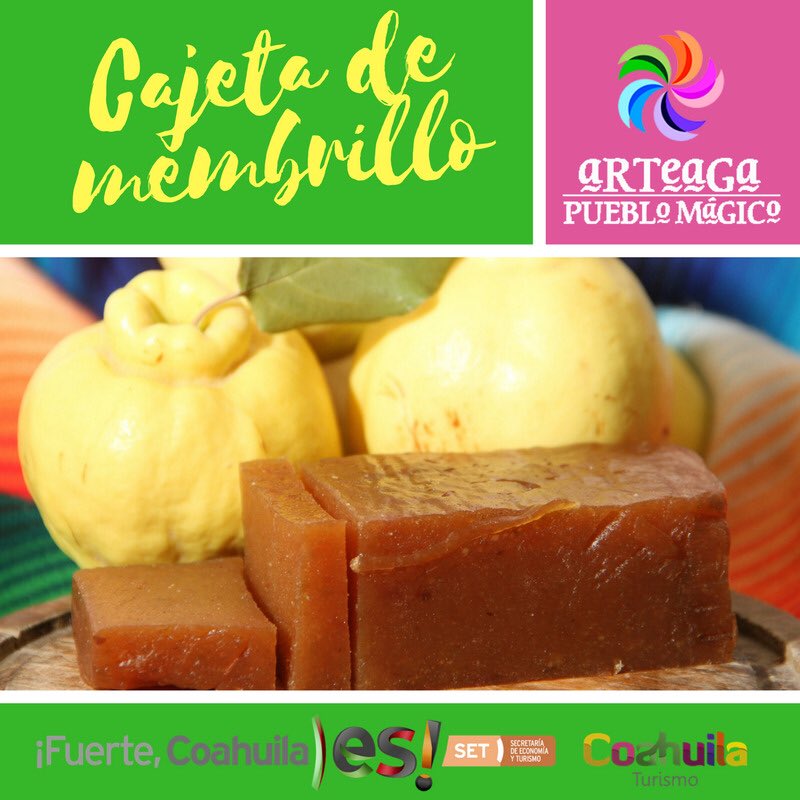 Para este ratito, o para cualquier momento del día, se antoja un pedacito de cajeta o ate de membrillo. Degústalo solo, con queso, chile en polvo o de una vez en tortilla de harina. #aromasYsabores #gastronomía #Coahuila