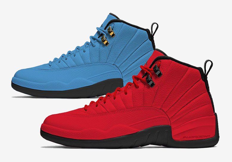 SneakerNews's tweet photo. Jordan Brand dressed the 12 up in a tonal red and blue color scheme 
https://t.co/g3sIdGaweq https://t.co/ta8ttc71ok