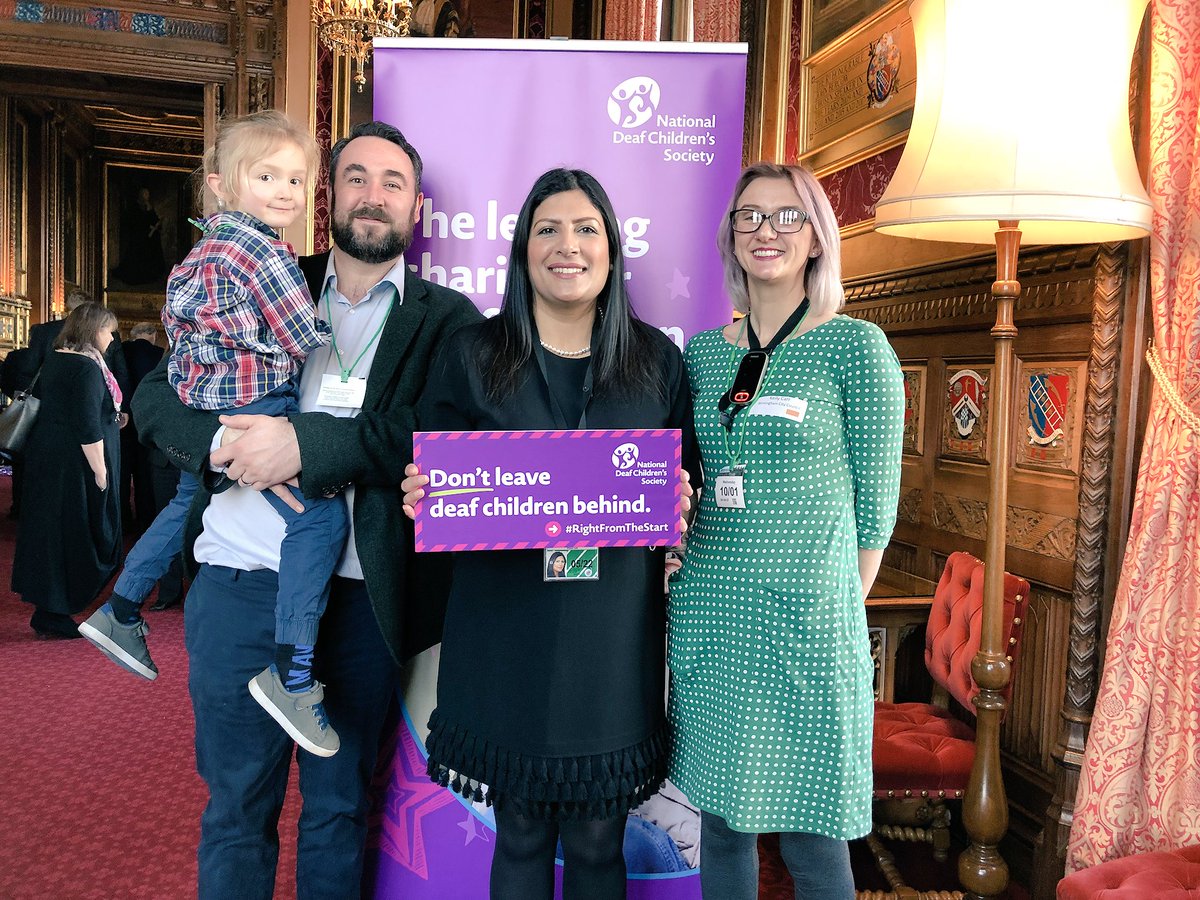 Wonderful to attend National Deaf Children’s Society event in Parliament today. Great to hear from constituents   
on the benefits of radio aids for deaf children in Birmingham and their son. I will be raising this on their behalf.