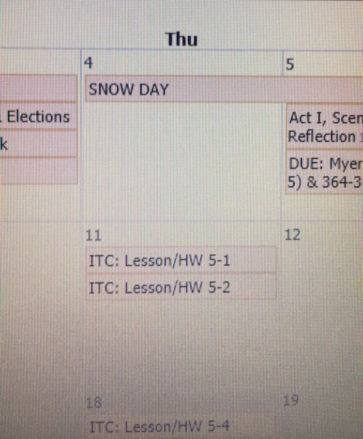 4 missed days of school ensues the  cramming before midterms <a href="/HenricoSchools/">Henrico Schools</a>  #cancelexams (2 lessons in one class 😑)