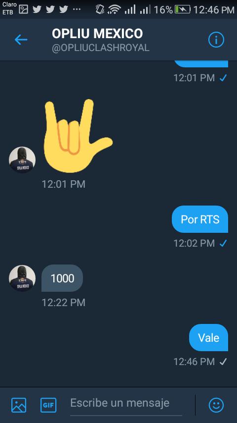 Jhongamer04's tweet photo. Hoy Por Mi Mañana Por Ti Chicos 1000 RTS Y @OPLIUCLASHROYAL Me Regala Una Camisa De CRM https://t.co/TUqjAtdYGl