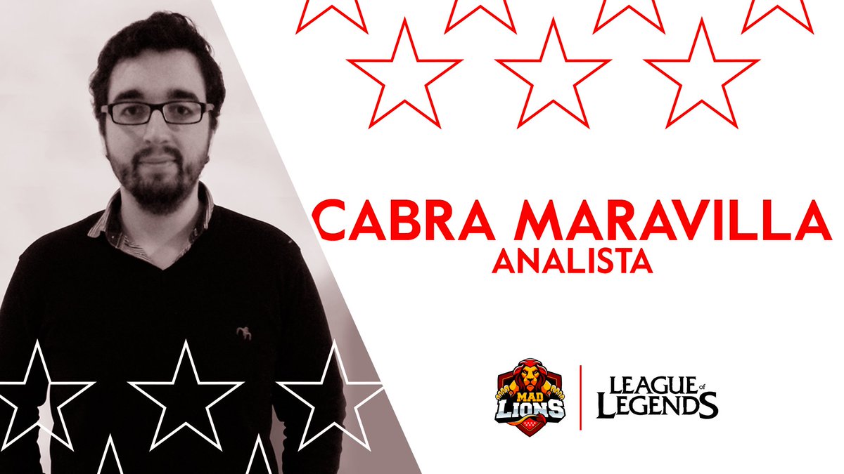 👤 OFICIAL | Para completar el equipo técnico, se incorpora a la escuadra de League of Legends <a href="/Cabramaravilla/">Manu 𓃵𓃶</a> como nuestro nuevo Analista.

¡Dadle a Manuel una calurosa bienvenida a la manada! 🦁 #FearTheLion