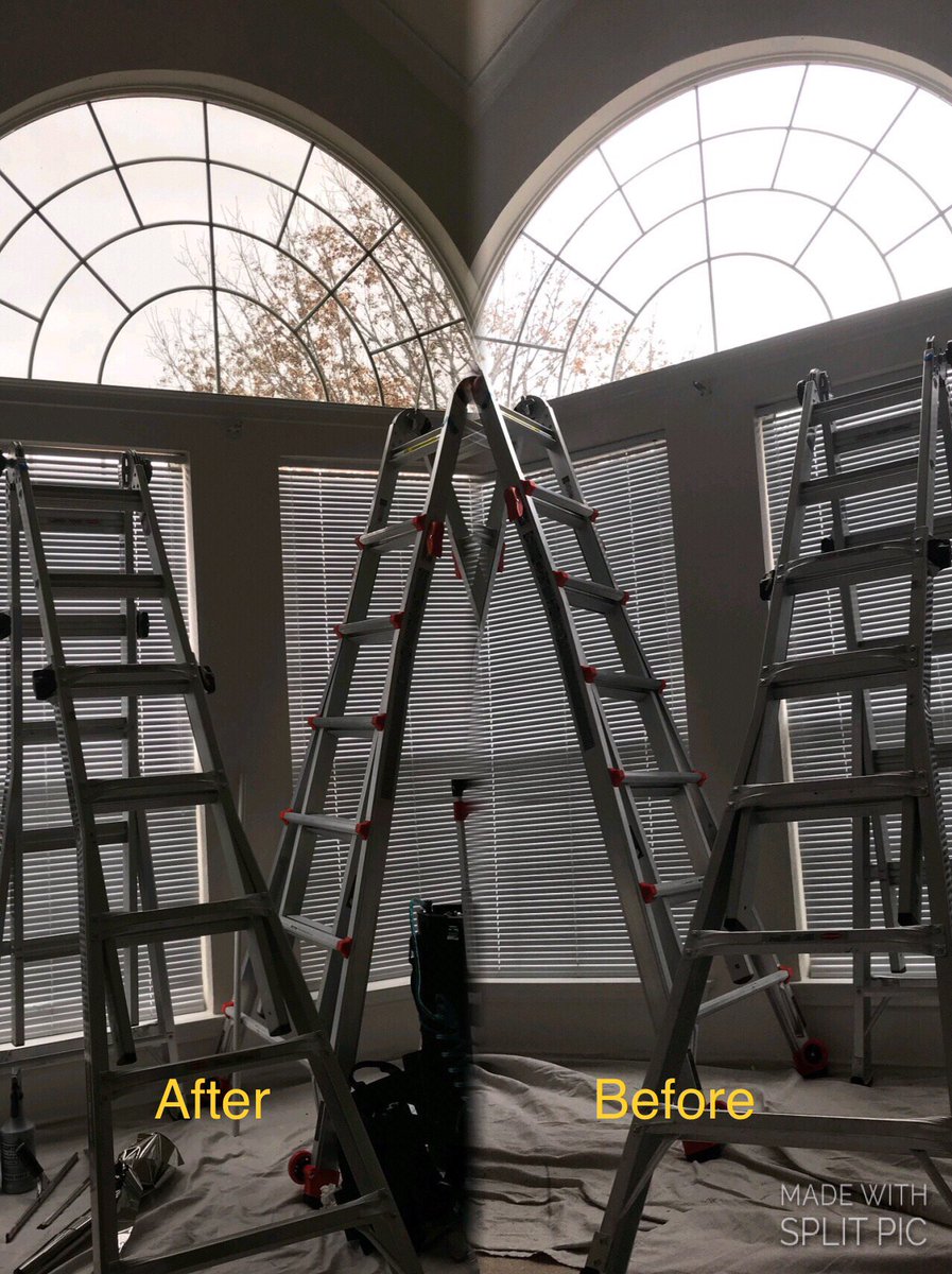 Starmorinc's tweet photo. Customer had too much light, heat, and glare, but after installing this #3M #nv15 #windowfilm that shouldn’t be a problem anymore.
#beforeafter #fortworth #dallas #texas https://t.co/cMDjZTVrib