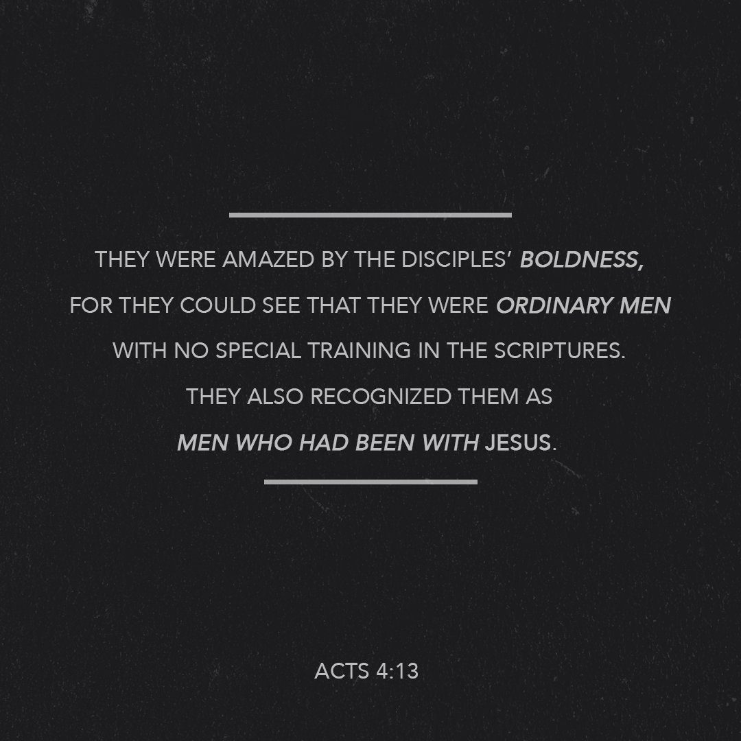 craiggroeschel's tweet photo. How do we grow in boldness for Christ? By spending time with Him! #lcselfless https://t.co/PHhGfmJTUS
