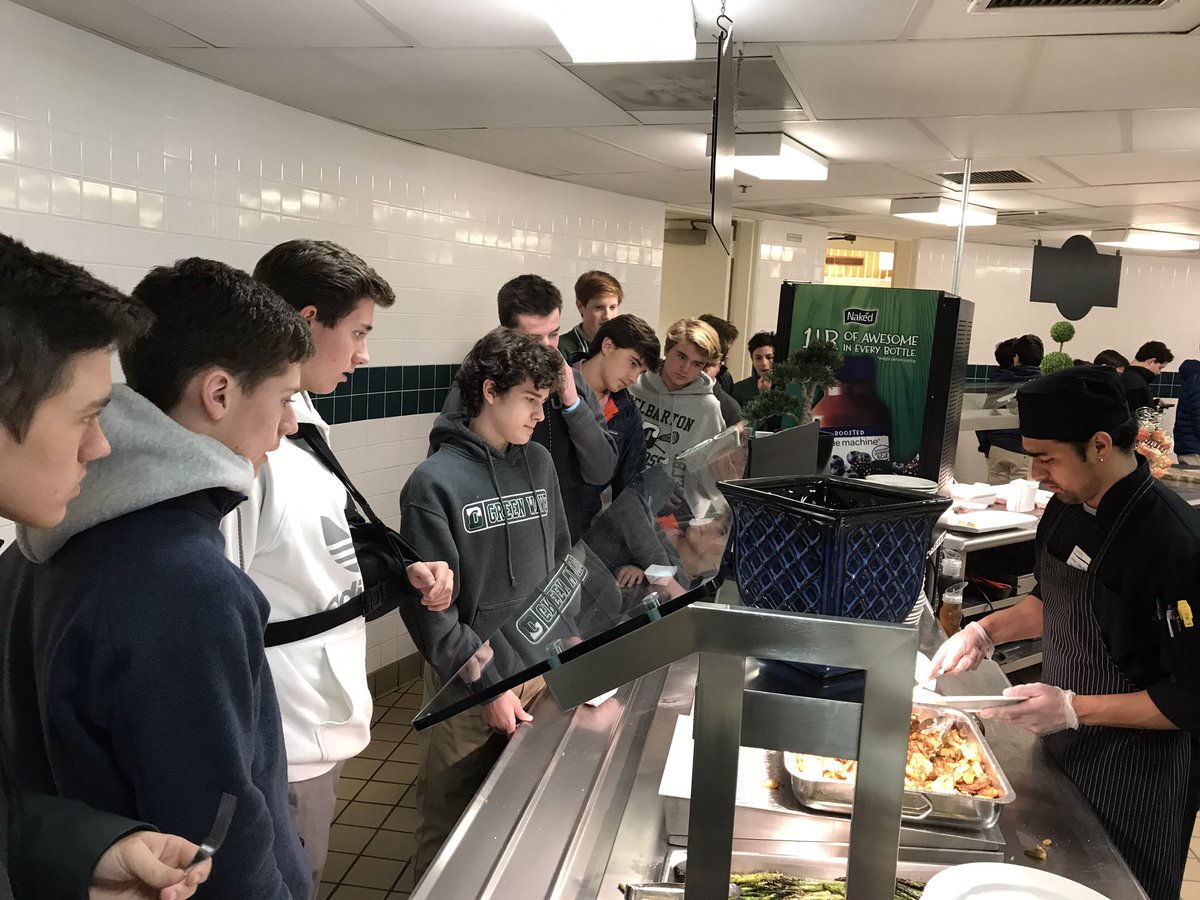 Delbarton's tweet photo. Breakfast for lunch...what a concept @Delbarton! And yes, thanks to @sagedining we still had the usual appetizing salad bar, sandwich station options (plus grilled asparagus that tasted just like summer). #lunch #sagerocks https://t.co/B10c9sAnGW