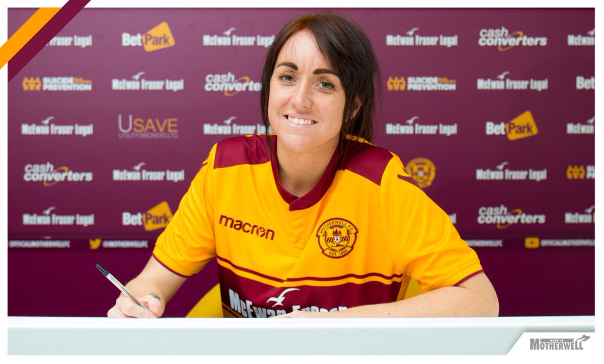MotherwellFC's tweet photo. Motherwell Ladies is today delighted to announce the signing of @NorthernIreland International midfielder Kerry Montgomery: https://t.co/fPd7kDV0Xc https://t.co/TuViJvubC9