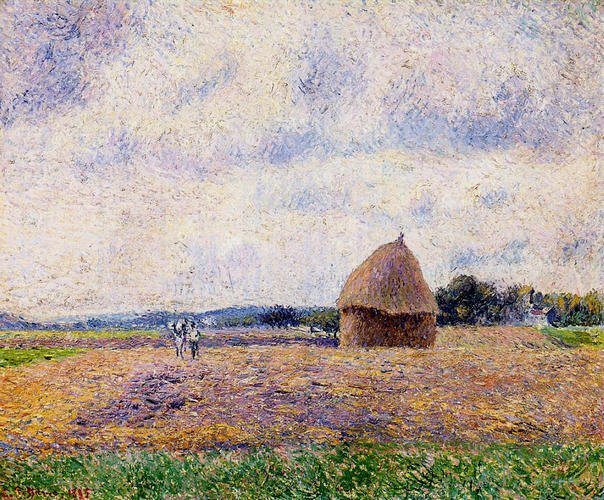 artpissarro's tweet photo. Haystack Eragny #pissarro #pointillism https://t.co/1rat7XCjnY