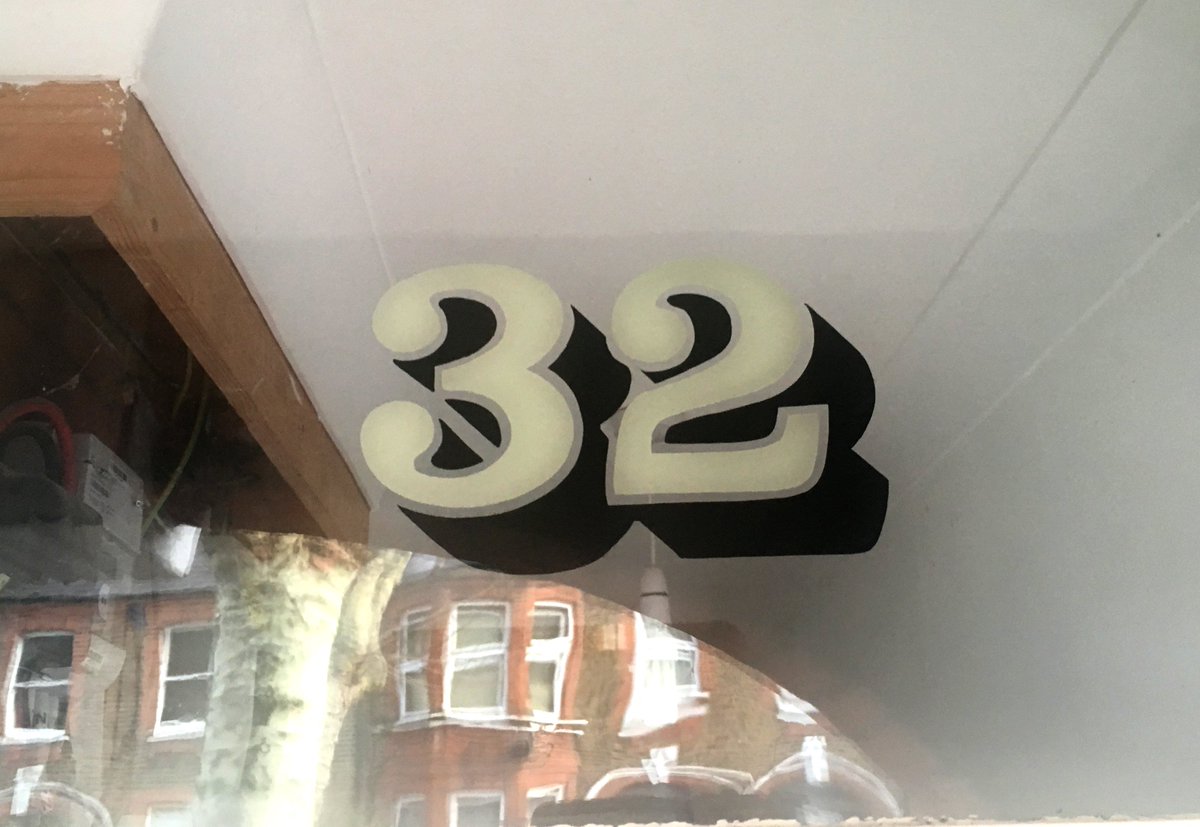 WE_Warner's tweet photo. We're often asked about restoration of the painted numbers that were on Warner fanlights. Happy to now recommend local (and aptly named) signwriter @miawarner who has done several of these in the area and can match the original style. #warnerestate #signwriting https://t.co/helznWaAWQ