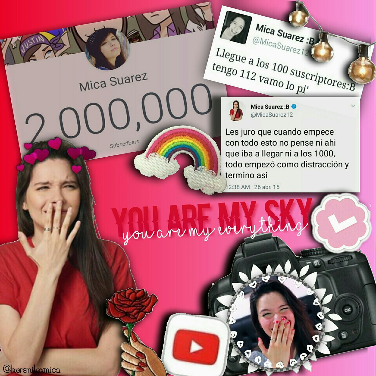 12527e's tweet photo. Bueno te hice esto por los dos millones,no soy muy experta en hacer estas cosas pero puse todo mi esfuerzo para que me quedé lindo,en serio gracias por siempre estar ahí,sos lo mejor que me paso💕 @MicaSuarez12 DOS MILLONES DE BASTARDOS MS #MicaSuarez2M https://t.co/mh7HjgzlHs