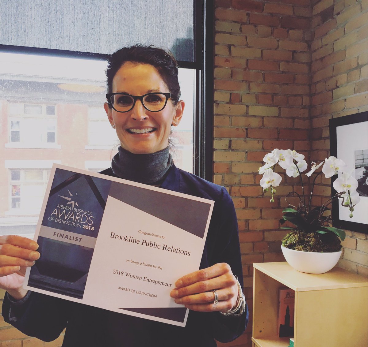 BrooklinePR's tweet photo. Our very own @ShaunaBPR has been named a finalist in the Alberta Business Awards of Distinction 2018, Women Entrepreneur category! We couldn't be any more proud 👊 #BPRbold #WomenEntrepreneurs https://t.co/bjGjFYrCE5