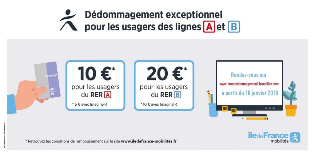 Hamed_Aas's tweet photo. Chers usagers du @RER_A, la fermeture exceptionnelle entre La Défense et Auber ayant perturbé vos trajets du 29/10 au 01/11/2017. @IDFmobilites met en place une mesure de dédommagement dès aujourd’hui sur https://t.co/hiAfp7JRCh   @PaDesrousseaux @GroupeRATP @Jmounir01 @NabsJ https://t.co/1NySuoOH4H