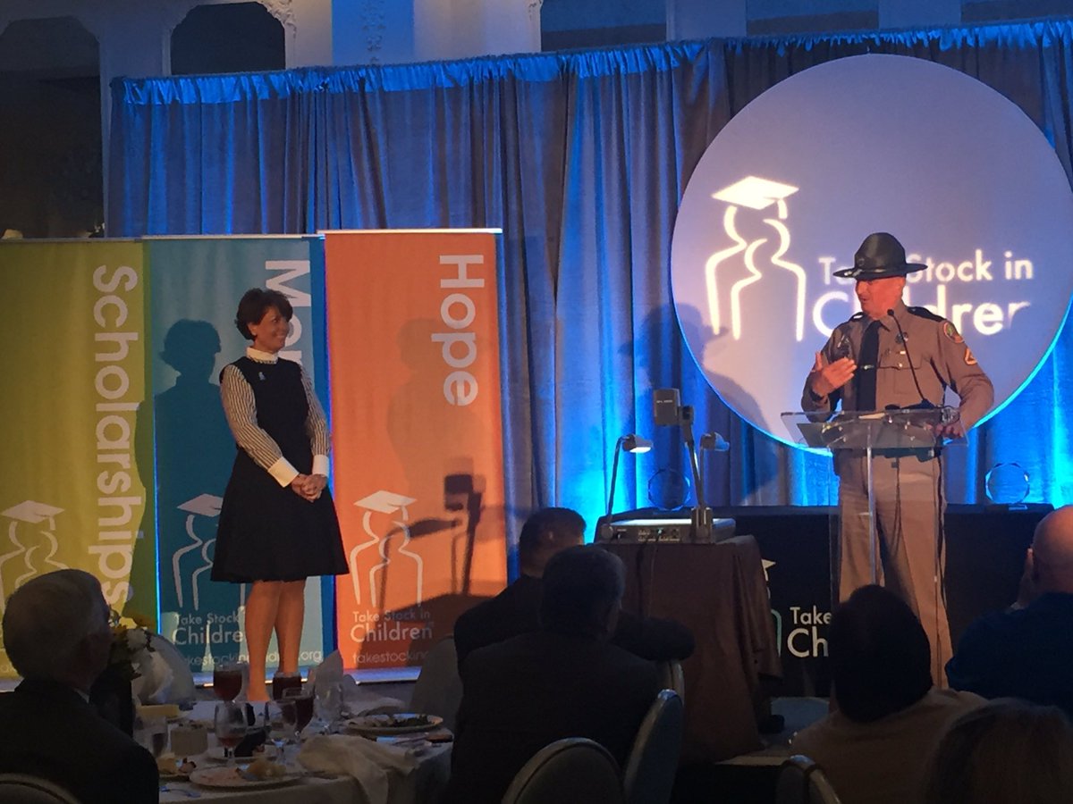 TSIChildren's tweet photo. 2018 Mentor of the Year Trooper Tod Cloud of Citrus County shares with us his incredible journey as a #TSIC mentor. #TSICSummit2018 https://t.co/yUHKcEIJXw