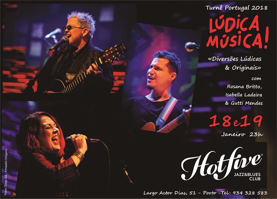 ludicamusica's tweet photo. Saudações lúdicas diretamente de #Portugal!
Os primeiros shows do ano vão acontecer no #HotFive, no #Porto nos próximos dias 18 e 19 de #Janeiro2018. Muita #MPBoa, #WorldMusic e ainda #Originais da nossa coletânea #Lúdica26. Chegue cedo, garanta seu lugar e não perca!!! https://t.co/BNy04WF9NZ