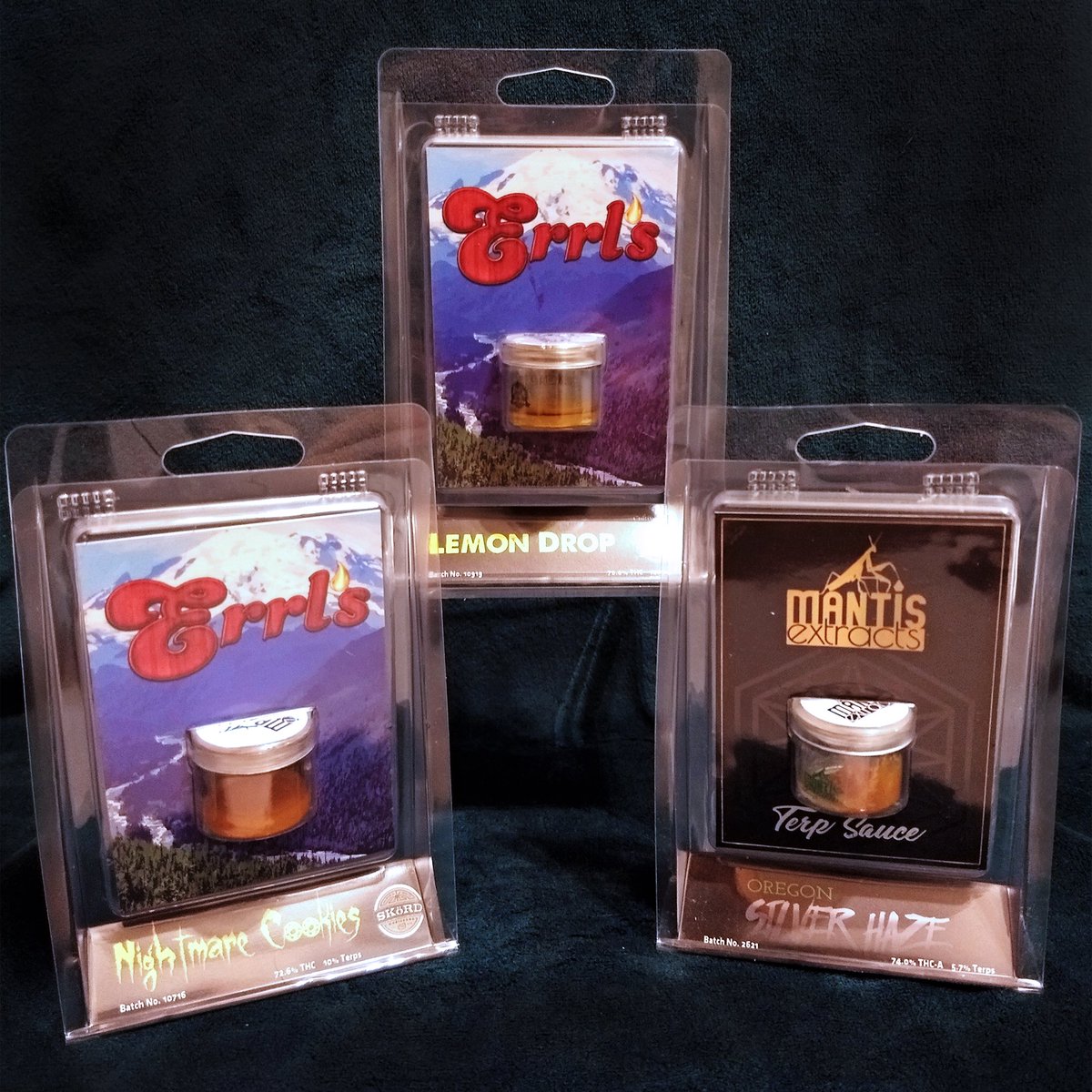 GanjaGoddessWA's tweet image. We now have @_errls and  @MantisExtracts in the shop! Try the Nightmare Cookies, Silver Haze and/or Lemon Drop!