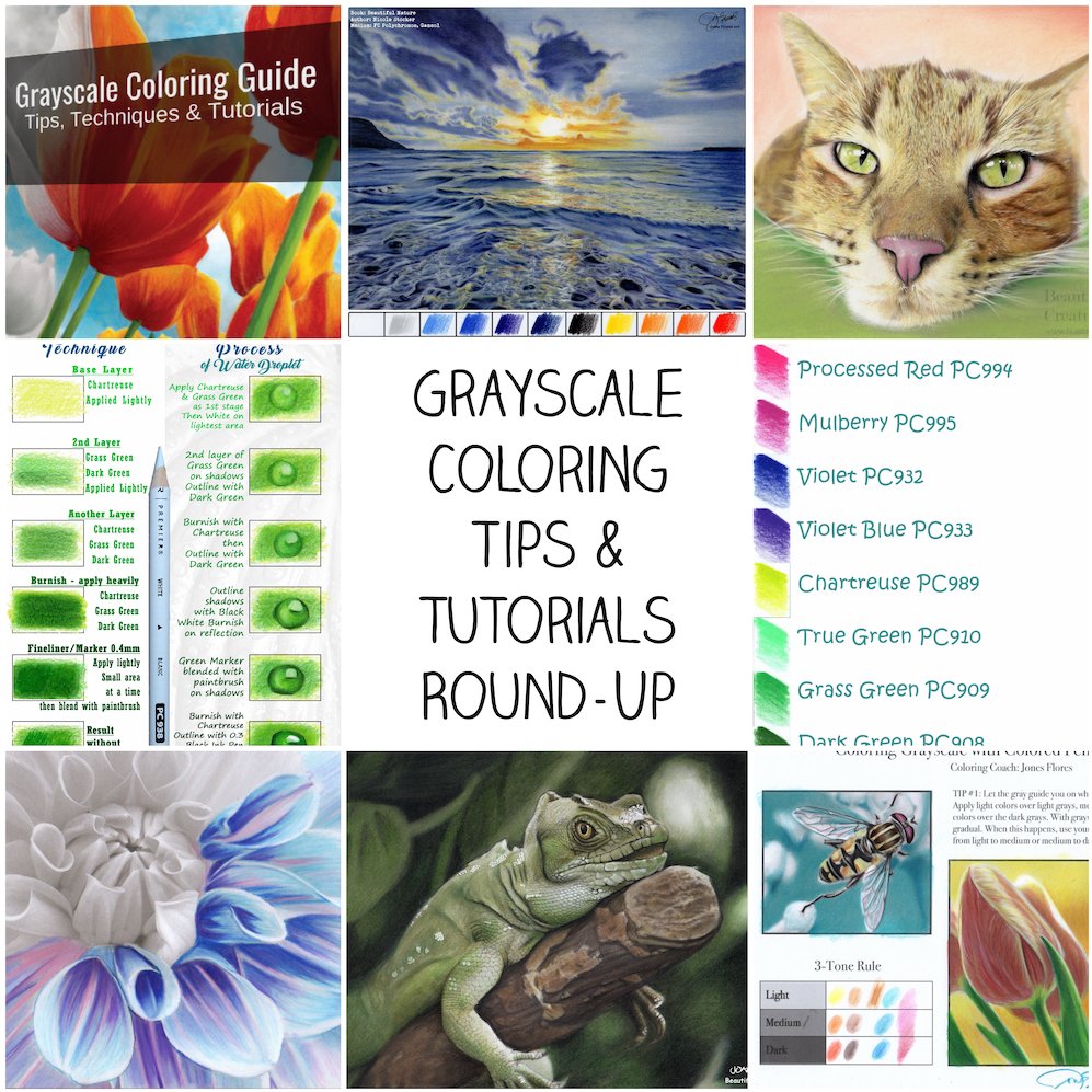 huelish's tweet photo. 90+ grayscale coloring tips, tutorials &amp; downloadable coloring pages all in one place. https://t.co/tcQz6Dly3e https://t.co/7JbHi7UdWK