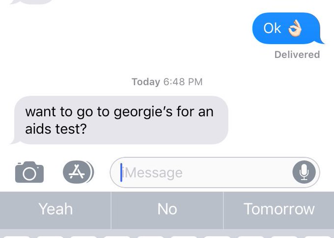 Oh the texts you get living in a gay town 😂😂😂 https://t.co/fisaVu6UJ1<a href="/tag/firstclass"class="tags"><span>#firstclass</span></a>