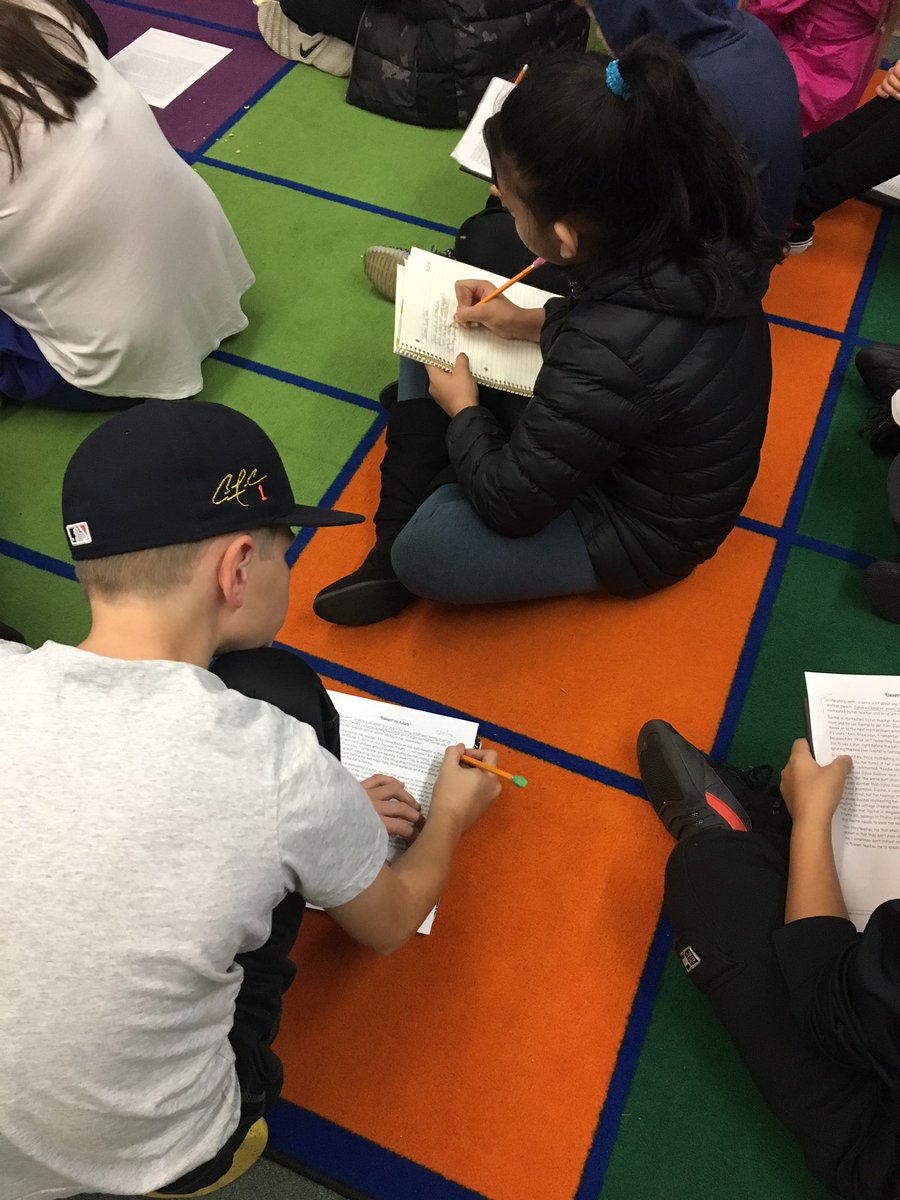 mrspetrellese's tweet photo. We love having @debsquard2 join us for our Writers Workshop lessons!! Learning about the Literary Essay and getting ready to craft our own. https://t.co/r7ZSqgQCuL