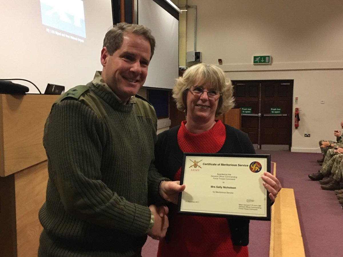 Army West Midlands on Twitter "Sally Nicholson, who has supported