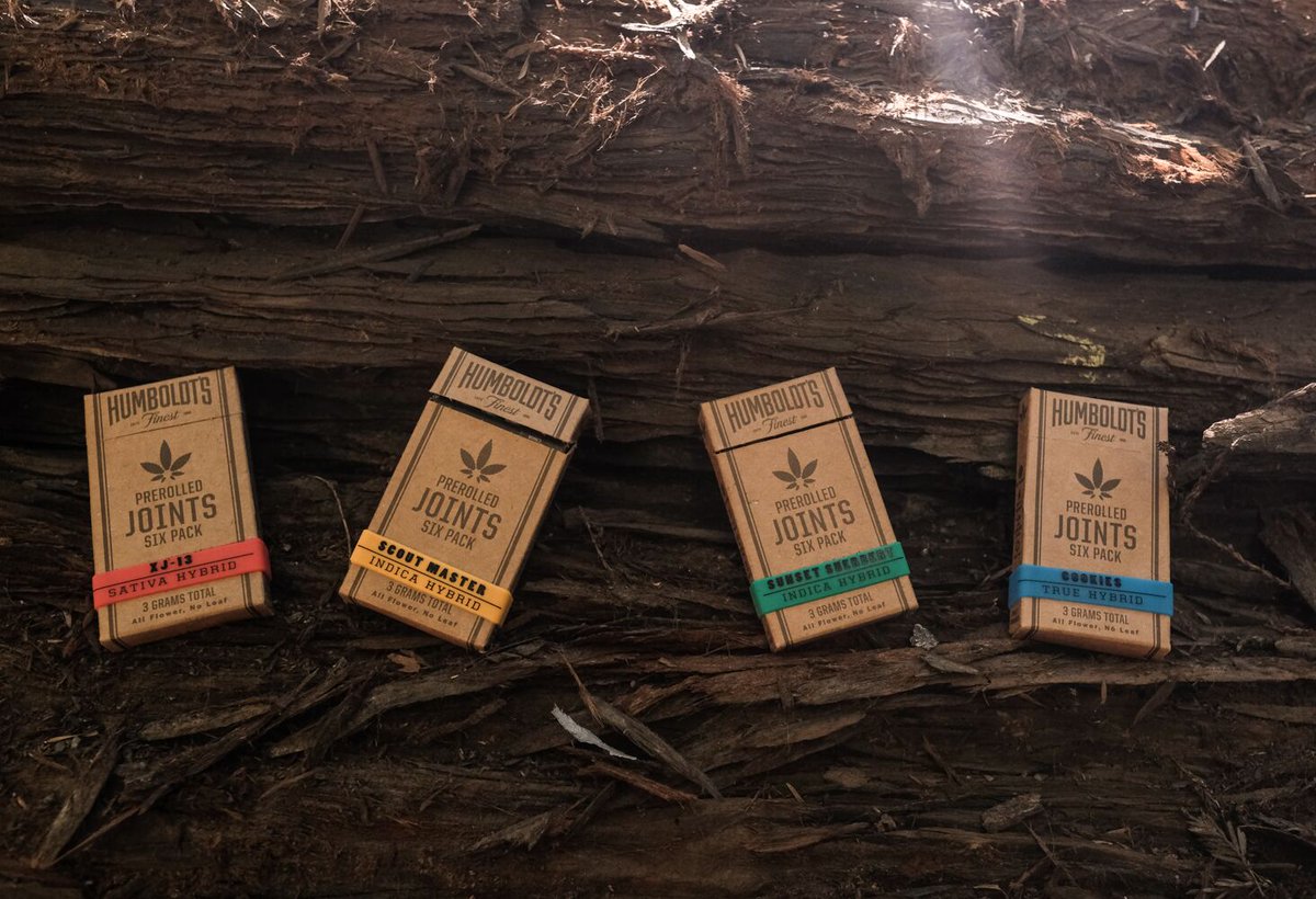We have you covered with the best strains in a convenient 6 pack of pre-rolls. 3 grams in every box! #humboldtsfinest