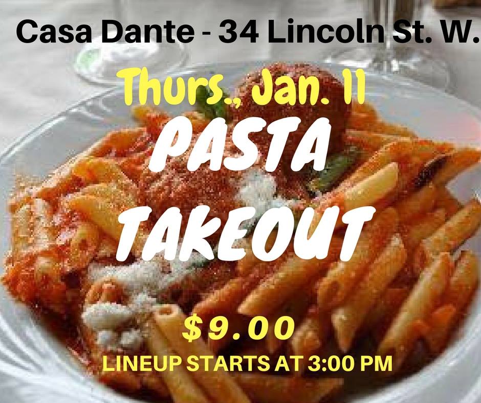 They're back!! Pasta take out night.
